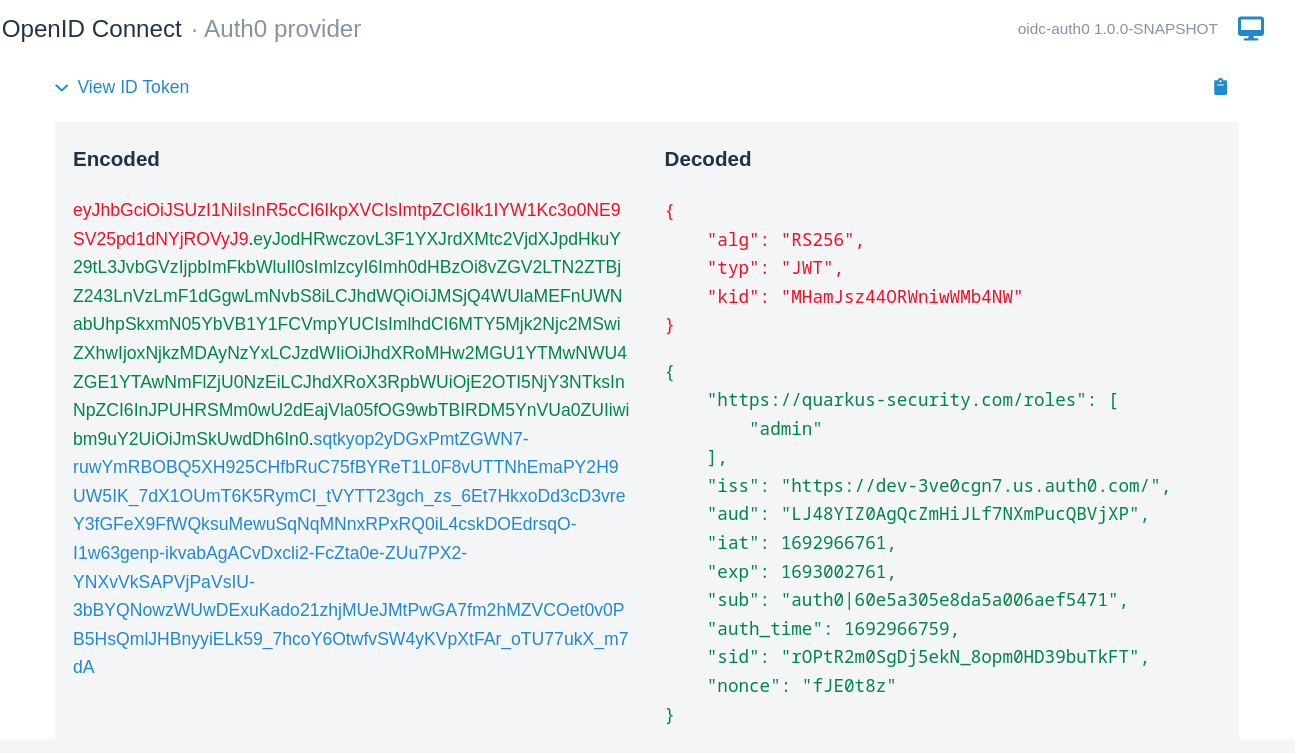 auth0 idtoken without name