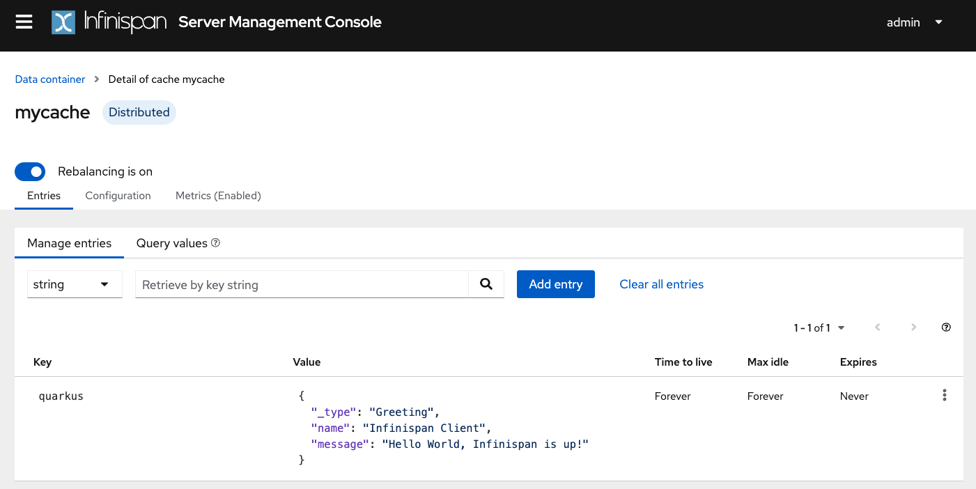 infinispan console client guide