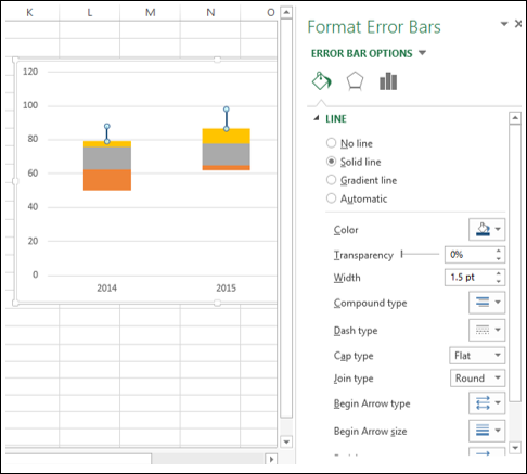 click fill and line tab