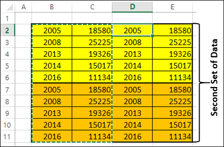 copy paste entire data