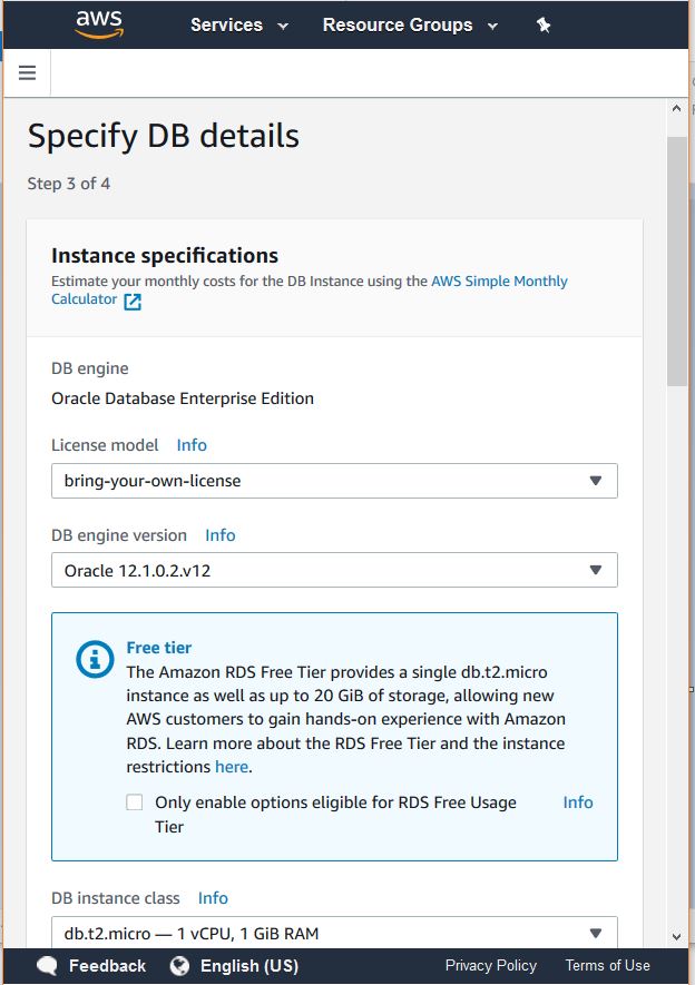 aws interface mgmt console