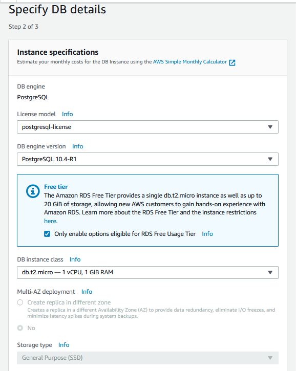 create postgresSQL step 3