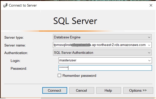 mssql conn details