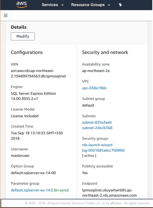 mssql endpoint