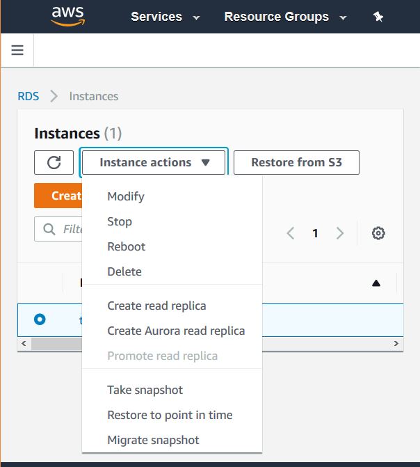 mysql db stop reboot