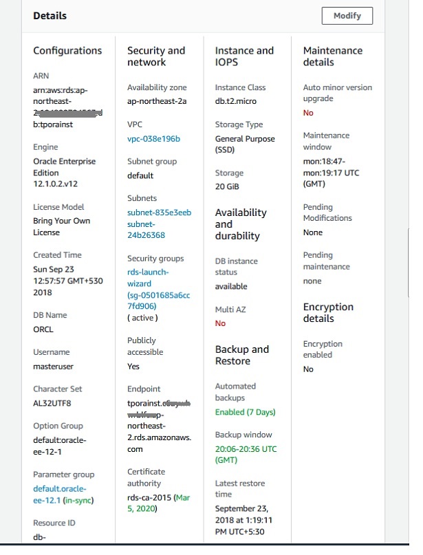 oracle db conn 1