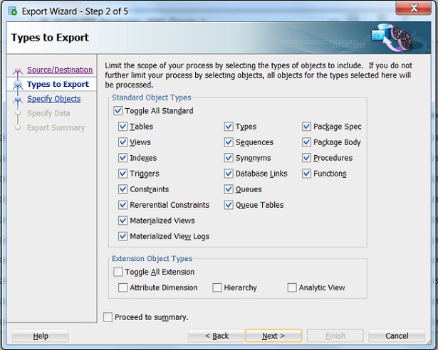 oracle export 3