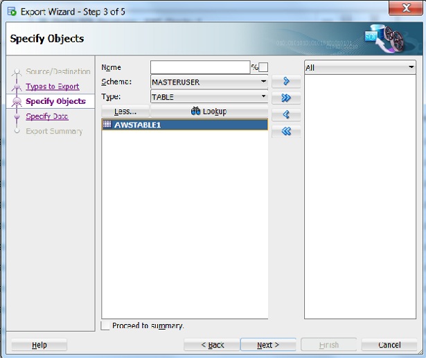 oracle export 4