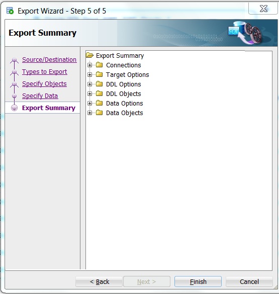 oracle export 6