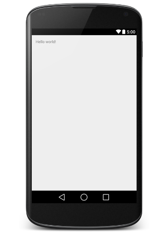 android hello world