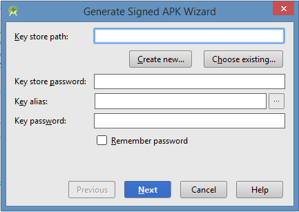 generate signed apk1