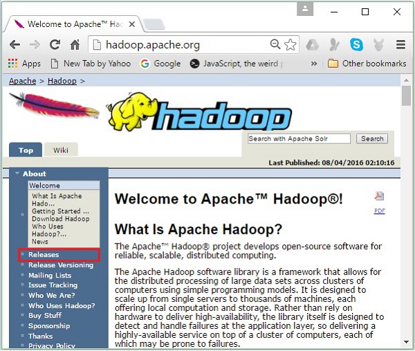 hadoop home page