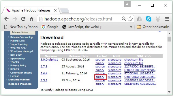 hadoop releases