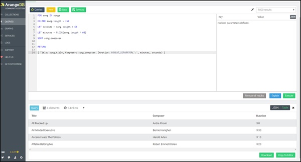 complex query in aql2