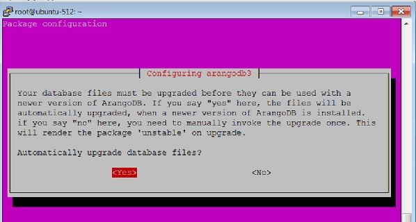 configuration dialog box