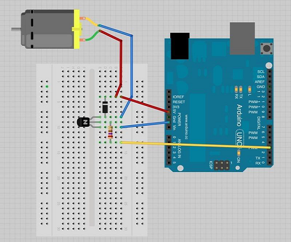 dc motor connections