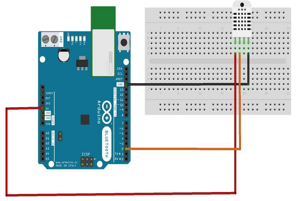 humidity sensor breadboard