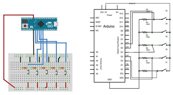 mouse button breadboard