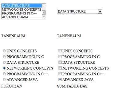 data binding result