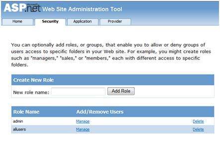 web application administration