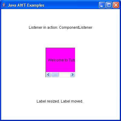 awt componentlistener