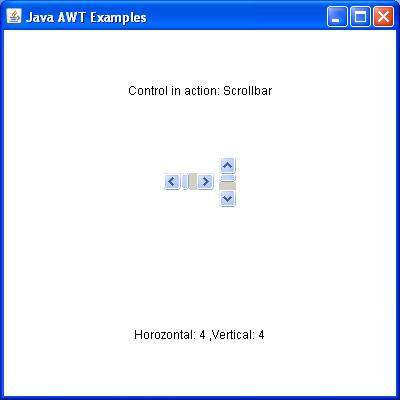 awt scrollbar