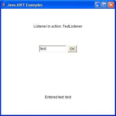 awt textlistener