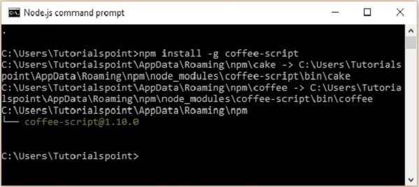 install coffeescript