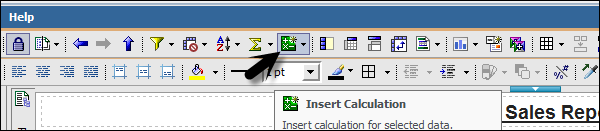 insert calculations