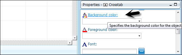 properties pane