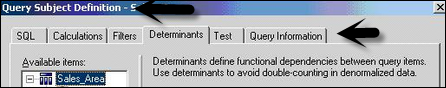 sql settings tab