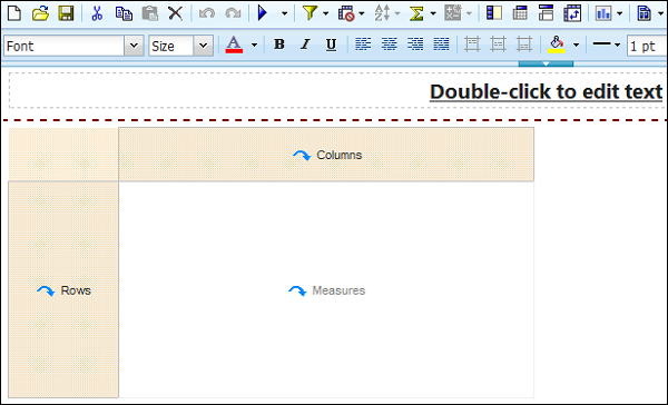 structure of crosstab report