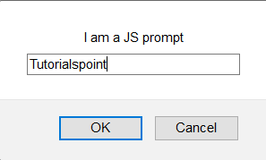 prompt pop up