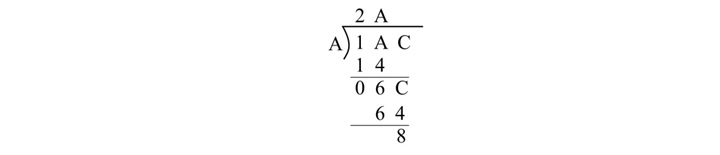 hexadecimal division numbers