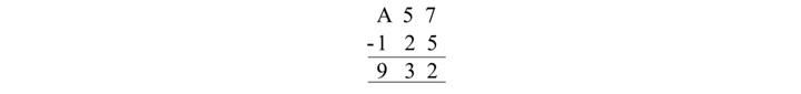 hexadecimal subtraction