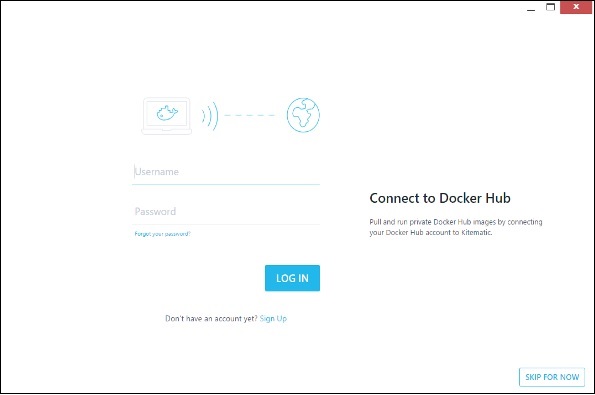 connect to docker hub