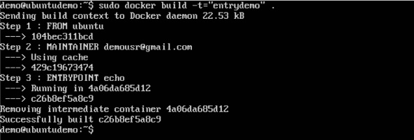 docker build command