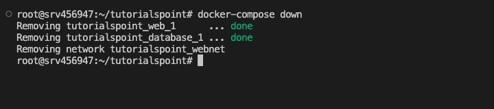 docker compose down command