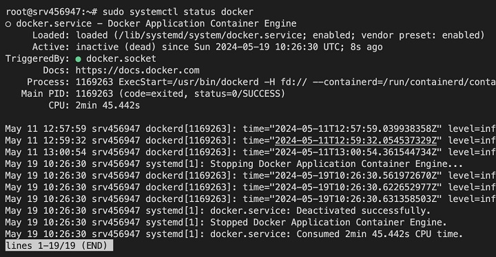 docker daemon configuration 2