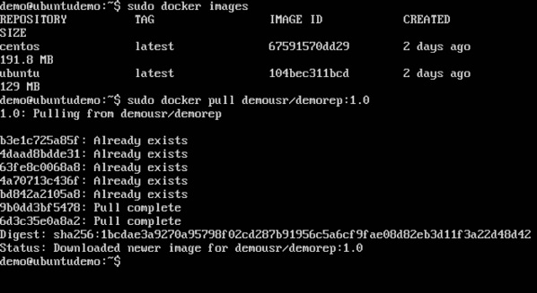 docker pull command