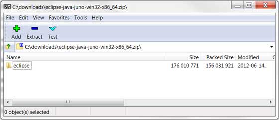 eclipse install 7 zip