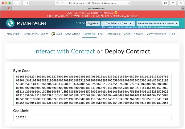 desired bytecode