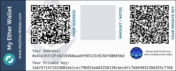 print paper wallet