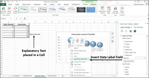 add field to data label