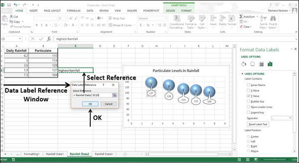 data label reference