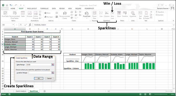 select data range