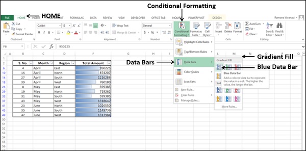 data bars