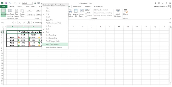 excel camera