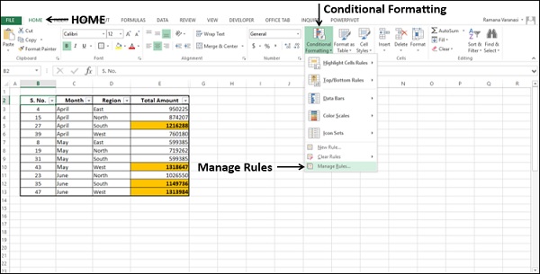 managing rules