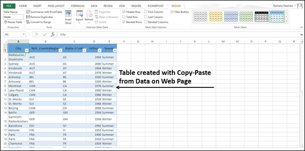 adding tables to data model